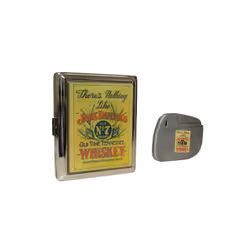 Jack Daniel's Nostalgia gift lighter and cigarette case