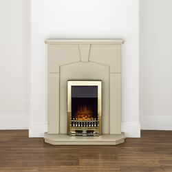 Adam Abbey Fireplace Suite in Stone Effect with Blenheim Electric Fire