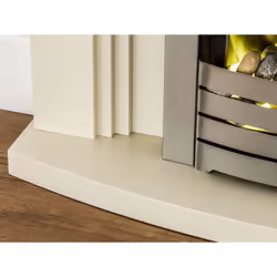 Adam Truro Fireplace Suite in Ivory with Helios Electric Fire, 2000 Watt