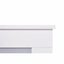 Adam Lomond Fireplace in Pure White, 39 Inch