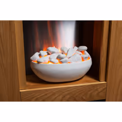 Adam Monet Fireplace Suite in Oak with Electric Fire, 23 Inch
