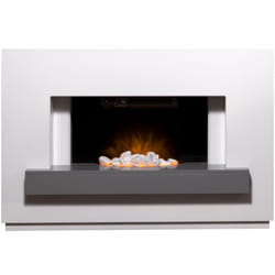 Adam 21709 fireplace Indoor Freestanding fireplace Electric Grey, White
