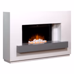 Adam 21709 fireplace Indoor Freestanding fireplace Electric Grey, White
