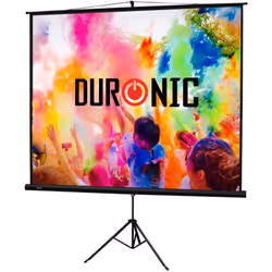 Duronic Projector Screen TPS86/43 (Black) Projection Screen For | School | Theatre | Cinema | Home | Tripod Projector Screen ...