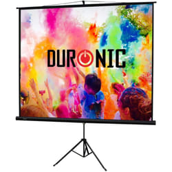 Duronic Projector Screen TPS86/43 (Black) Projection Screen For | School | Theatre | Cinema | Home | Tripod Projector Screen - 86"- 4:3 Screen