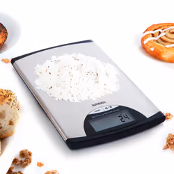 Duronic Kitchen Scale KS760 5KG Slim Stainless Steel Design Digital Display Electronic Postal Scale for measuring cooking and ...