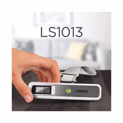 Duronic LS1019 Digital Luggage Scales, Weighs Suitcases, Cabin Bags & Backpacks, 50kg Capacity, Programmable, For Air Flight/Travel/Holiday (white)