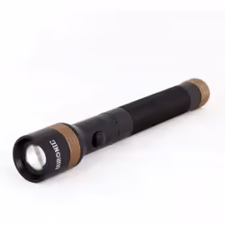 Duronic RFL902AA LED Torch, Bright Aluminium CREE Flashlight, 600 Metres, 110 Lumens, Rechargeable 2200mAh Battery, UK/EU/US  ...