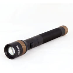 Duronic RFL902AA LED Torch, Bright Aluminium CREE Flashlight, 600 Metres, 110 Lumens, Rechargeable 2200mAh Battery, UK/EU/US Charger Plugs Included