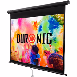 Duronic Projector Screen MPS60/43 Manual Pull Down HD Projection Screen For | School | Theatre | Cinema | Home Projector Scre ...