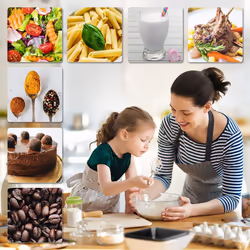 Duronic KS100 /BK Digital Kitchen Scales, 1.2L Weighing Bowl, 5kg Capacity, LCD Backlit Display, Add & Weigh Tare Function, 1g Precision (Black/White) - Additional view 5
