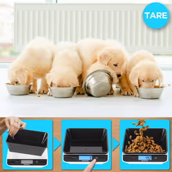 Duronic KS100 /BK Digital Kitchen Scales, 1.2L Weighing Bowl, 5kg Capacity, LCD Backlit Display, Add & Weigh Tare Function, 1g Precision (Black/White) - Additional view 6