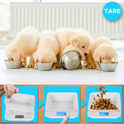 Duronic KS100 /WH Digital Kitchen Scales, 1.2L Weighing Bowl, 5kg Capacity, LCD Backlit Display, Add & Weigh Tare Function, 1g Precision (White/White) - Additional view 6