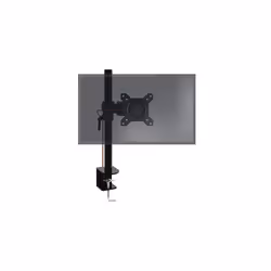 Duronic Single Monitor Arm Stand DM351X1 | PC Desk Mount | BLACK | Aluminium | Height Adjustable | For One 13-27 Inch LED LCD ...