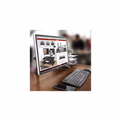 Duronic Single Monitor Arm Stand DM351X1 | PC Desk Mount | BLACK | Aluminium | Height Adjustable | For One 13-27 Inch LED LCD Screen | VESA 75/10 - Additional view 5