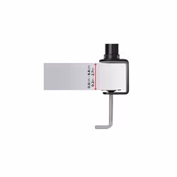 Duronic Single Monitor Arm Stand DM351X1 | PC Desk Mount | BLACK | Aluminium | Height Adjustable | For One 13-27 Inch LED LCD Screen | VESA 75/10 - Additional view 6