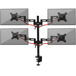 Duronic DM354 Quad Four LCD LED Desk Mount Arm Monitor Stand Bracket