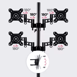 Duronic DM354 Quad Four LCD LED Desk Mount Arm Monitor Stand Bracket
