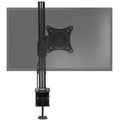 Duronic DM451X1 Single Monitor Stand for 15-27â PC Screen Up to 8KG, VESA Bracket, Ergonomic Arm with Adjustable Height/Tilt/Swivel/Rotation (Black)