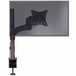 Duronic DM451X2 Single Monitor Stand for 15-27â PC Screen Up to 8KG, VESA Bracket, Ergonomic Arm with Adjustable Height/Til ...