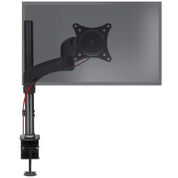 Duronic DM451X2 Single Monitor Stand for 15-27â PC Screen Up to 8KG, VESA Bracket, Ergonomic Arm with Adjustable Height/Tilt/Swivel/Rotation (Black)