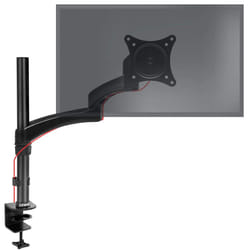 Duronic DM451X3 Single Monitor Stand for 15-27â PC Screen Up to 8KG, VESA Bracket, Ergonomic Arm with Adjustable Height/Tilt/Swivel/Rotation (Black)