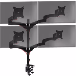 Duronic DM454 Quad Monitor Stand for Four 15-27