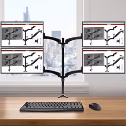 Duronic DM454 Quad Monitor Stand for Four 15-27