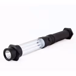 Duronic RFL163AAA 2-in-1 LED Torch, Bright Aluminium Flashlight, 90 Lumens, Water-Resistant, Easy-Grip Handle, Battery Operat ...