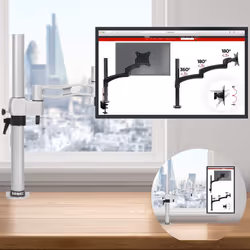 Duronic DM351X3 /SR Single Monitor Stand for 13-27
