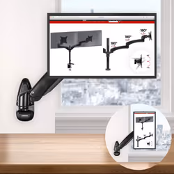 Duronic DM55W1X2 Monitor Wall Mount for One 13-27