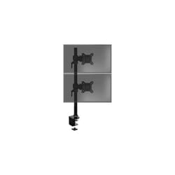 Duronic Dual Screen Monitor Stand DM35V2X1 | Double/Twin PC Desk Mount | Aluminium | Adjustable | For Two 13-27 Inch LED LCD Screens | VESA 75/10