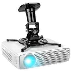 Duronic PB01XB Projector Mount, Ceiling/Wall Bracket, 10kg Capacity, Universal, Heavy Duty, Fittings Included, Rotate 360