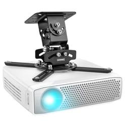 Duronic PB03XB Projector Mount, Ceiling/Wall Bracket, 13.6kg Capacity, Universal, Heavy Duty, Fittings Included, Rotate 360
