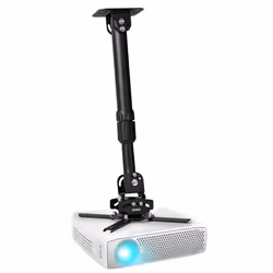 Duronic PB04XL Projector Mount, Ceiling/Wall Bracket, 13.6kg Capacity, Universal, Heavy Duty, Fittings Included, Rotate 360