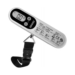 Duronic LS1014 Digital Luggage Scales, Weighs Suitcases, Cabin Bags & Backpacks, 50kg Capacity, Programmable, For Air Flight/Travel/Holiday (silver)