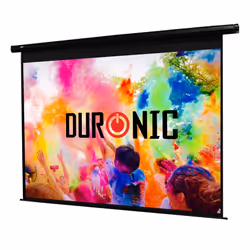Duronic EPS70/43 70" Electric Projector Screen, 70 Inch Wall Mountable HD Projector Screen, 4:3 Ratio, Matte White +1 Gain Fa ...