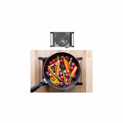 Duronic Hot Plate HP1BK | For Table-Top Cooking | 1500W | Black Steel Electric Single Hob with Handles | 1 Cast Iron Portable Hob Ring | For Warmin