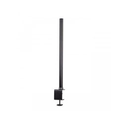Duronic DM15 DM25 DM35 80cm Monitor Stand Pole, Compatible with All Duronic Monitor Desk Mount Arms, Steel, 32mm Diameter, Clamp Included (Black)
