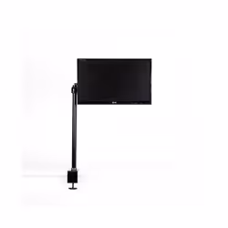 Duronic DM15 DM25 DM35 80cm Monitor Stand Pole, Compatible with All Duronic Monitor Desk Mount Arms, Steel, 32mm Diameter, Clamp Included (Black)