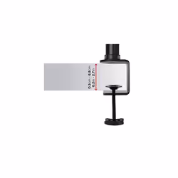 Duronic Dual Screen Monitor Stand DM35V2X2 | Double/Twin PC Desk Mount | Aluminium | For Two 13-27 Inch LED LCD Screens | VESA 75/100 | 8kg Per S - Additional view 6