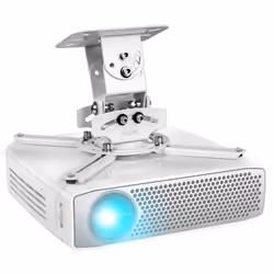 Duronic PB05XB Projector Mount, Ceiling/Wall Bracket, 13.6kg Capacity, Universal, Heavy Duty, Fittings Included, Rotate 360
