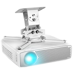 Duronic PB05XB Projector Mount, Ceiling/Wall Bracket, 13.6kg Capacity, Universal, Heavy Duty, Fittings Included, Rotate 360