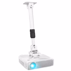 Duronic PB06XL Projector Mount, Ceiling/Wall Bracket, 13.6kg Capacity, Universal, Heavy Duty, Fittings Included, Rotate 360