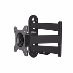 Duronic TVB1125 TV Bracket Wall Mount Universal Tilt Swivel 13" 15" 17" 19" 20" 22" 24" 30" (VESA 75,100) LCD Monitor TV Arm Bracket Wall Mount