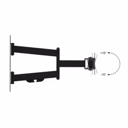 Duronic TVB1125 TV Bracket Wall Mount Universal Tilt Swivel 13" 15" 17" 19" 20" 22" 24" 30" (VESA 75,100) LCD Monitor TV Arm Bracket Wall Mount - Additional view 4
