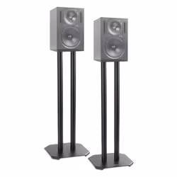 Duronic SPS1022-60 Speaker Stand (pair), MEDIUM 60cm, Set of 2 Steel Base Supports for Stereo Loudspeakers, Insulating Spikes ...