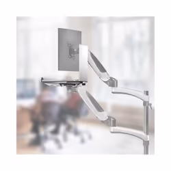 Duronic DML2 Laptop Attachment Stand, Support Tray for Laptop, Tablet or MacBook, VESA 75/100, 8kg Capacity, For Duronic Desk Mounts (Black)