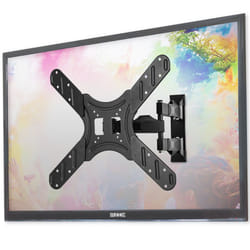 Duronic TVB420 TV Bracket, Cantilever Wall Mount for 17-56" Television Screen, Tilting Action +9/-15, VESA up to 400x400mm, For Flat Screen (25kg)