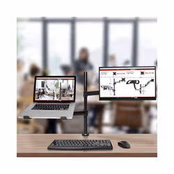 Duronic DM25L1X1 Dual Monitor Stand for 13-27